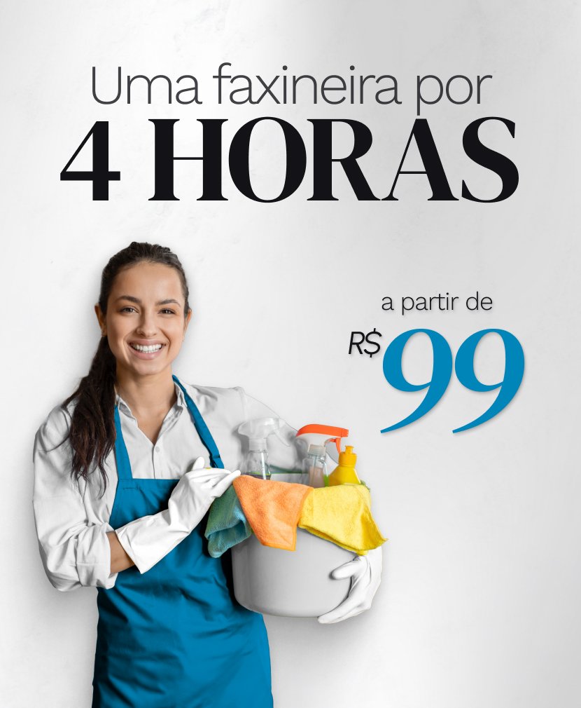 Promoção de Limpeza - Meia Diária