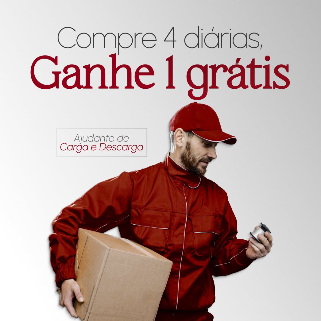 Compre 4, Leve 5 Ajudante de Carga e Descarga Russel Servico